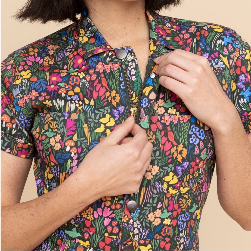 Mixed By Nasrin Classic Jumpsuit In Secret Garden Medium - Picture 2 of 5